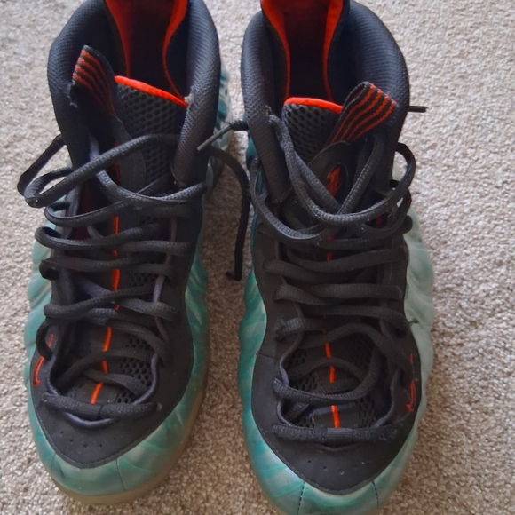 Size 12- Nike Air Foamposite One PRM Gone Fishing 575420-300 Preowned - Picture 5 of 5